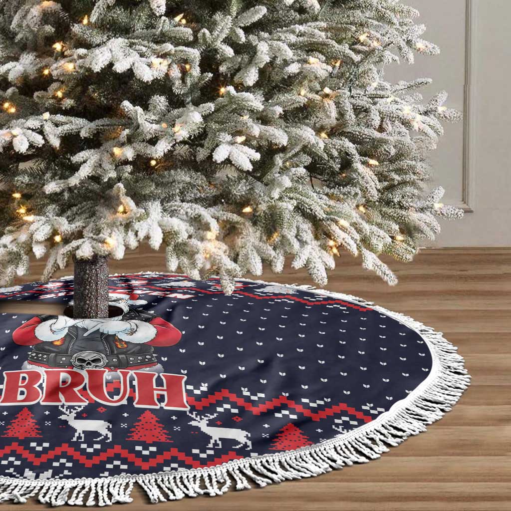 Funny Santa Six Seven Bruh Christmas Tree Skirt Meme Gen Alpha Slang - Wonder Print Shop