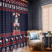 Funny Santa Six Seven Bruh Christmas Window Curtain Meme Gen Alpha Slang - Wonder Print Shop