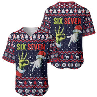 Grinch Hand Six Seven Xmas Baseball Jersey Meme Gen Alpha Slang - Wonder Print Shop