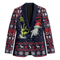 Grinch Hand Six Seven Xmas Blazer Meme Gen Alpha Slang - Wonder Print Shop