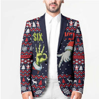 Grinch Hand Six Seven Xmas Blazer Meme Gen Alpha Slang - Wonder Print Shop