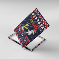 Grinch Hand Six Seven Xmas Canvas Wall Art Meme Gen Alpha Slang - Wonder Print Shop