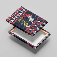 Grinch Hand Six Seven Xmas Canvas Wall Art Meme Gen Alpha Slang - Wonder Print Shop