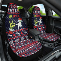 Grinch Hand Six Seven Xmas Car Seat Cover Meme Gen Alpha Slang - Wonder Print Shop