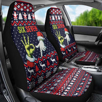 Grinch Hand Six Seven Xmas Car Seat Cover Meme Gen Alpha Slang - Wonder Print Shop