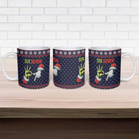 Grinch Hand Six Seven Xmas Ceramic Mug Meme Gen Alpha Slang - Wonder Print Shop