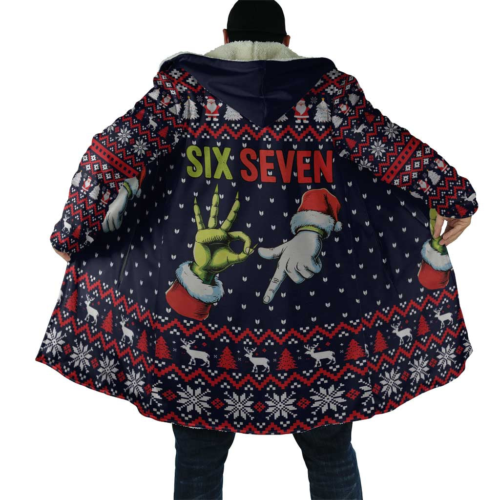 Grinch Hand Six Seven Xmas Cloak Meme Gen Alpha Slang - Wonder Print Shop