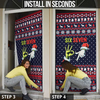 Grinch Hand Six Seven Xmas Door Cover Meme Gen Alpha Slang - Wonder Print Shop