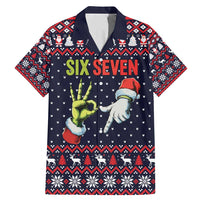 Grinch Hand Six Seven Xmas Family Matching Mermaid Dress and Hawaiian Shirt Meme Gen Alpha Slang - Wonder Print Shop