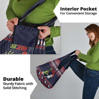 Grinch Hand Six Seven Xmas Grocery Bag Meme Gen Alpha Slang - Wonder Print Shop