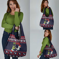 Grinch Hand Six Seven Xmas Grocery Bag Meme Gen Alpha Slang - Wonder Print Shop