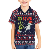 Grinch Hand Six Seven Xmas Hawaiian Shirt Meme Gen Alpha Slang - Wonder Print Shop