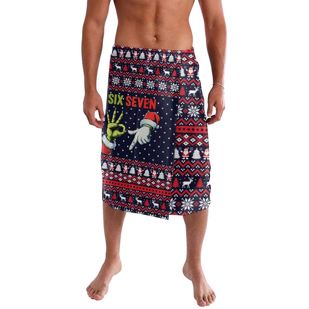 Grinch Hand Six Seven Xmas Lavalava Meme Gen Alpha Slang - Wonder Print Shop