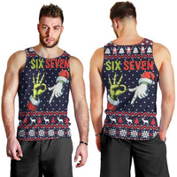 Grinch Hand Six Seven Xmas Men Tank Top Meme Gen Alpha Slang - Wonder Print Shop