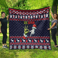 Grinch Hand Six Seven Xmas Quilt Meme Gen Alpha Slang - Wonder Print Shop