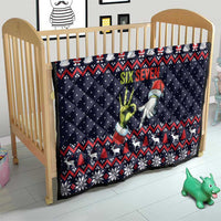 Grinch Hand Six Seven Xmas Quilt Meme Gen Alpha Slang - Wonder Print Shop
