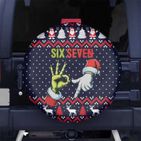 Grinch Hand Six Seven Xmas Spare Tire Cover Meme Gen Alpha Slang - Wonder Print Shop