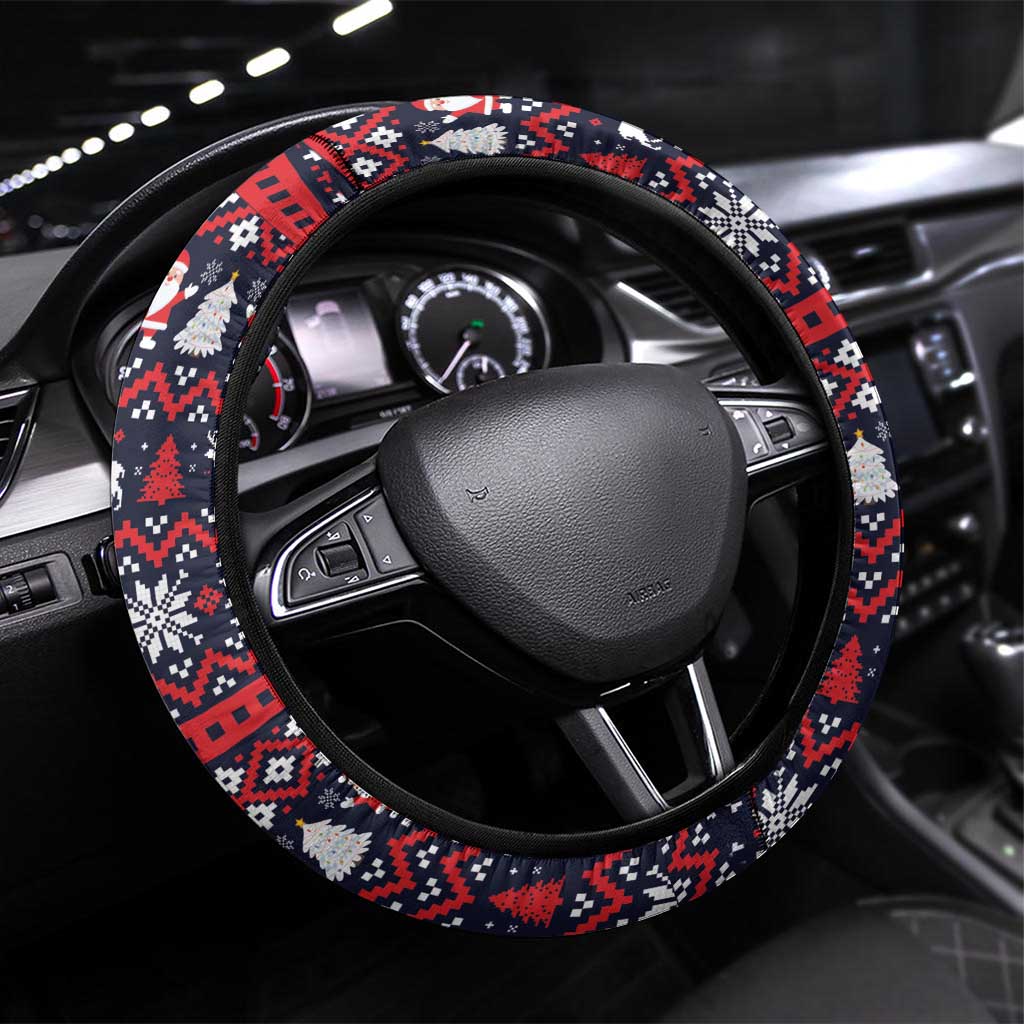 Grinch Hand Six Seven Xmas Steering Wheel Cover Meme Gen Alpha Slang - Wonder Print Shop