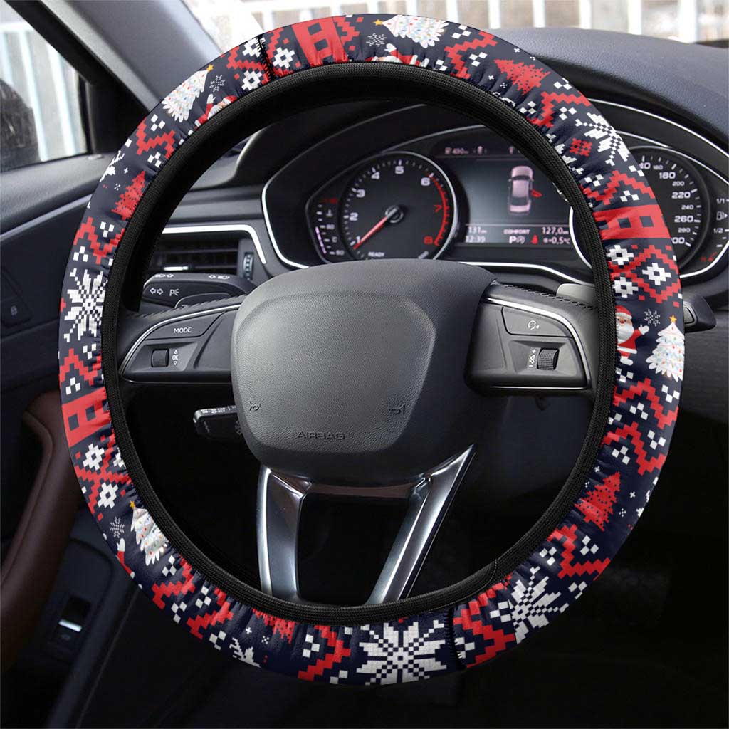 Grinch Hand Six Seven Xmas Steering Wheel Cover Meme Gen Alpha Slang - Wonder Print Shop
