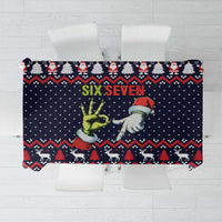 Grinch Hand Six Seven Xmas Tablecloth Meme Gen Alpha Slang - Wonder Print Shop
