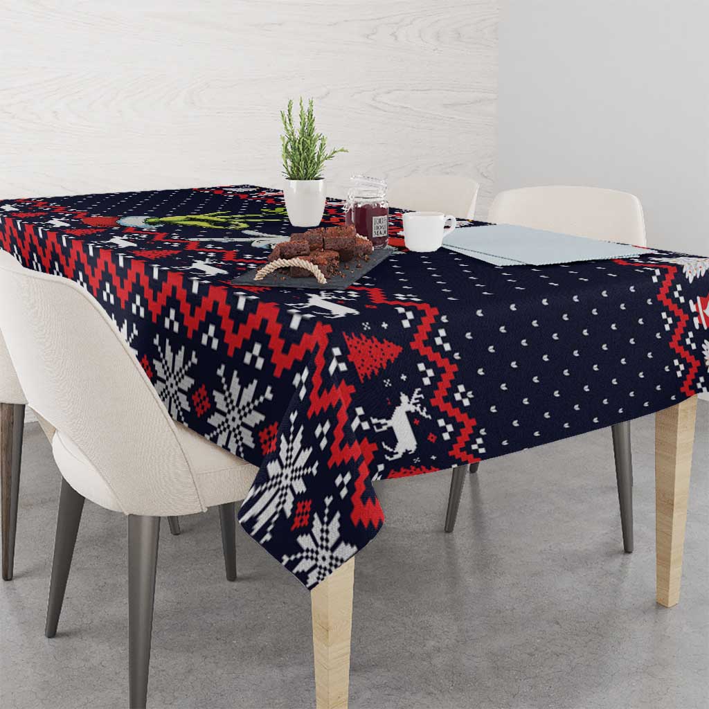 Grinch Hand Six Seven Xmas Tablecloth Meme Gen Alpha Slang - Wonder Print Shop