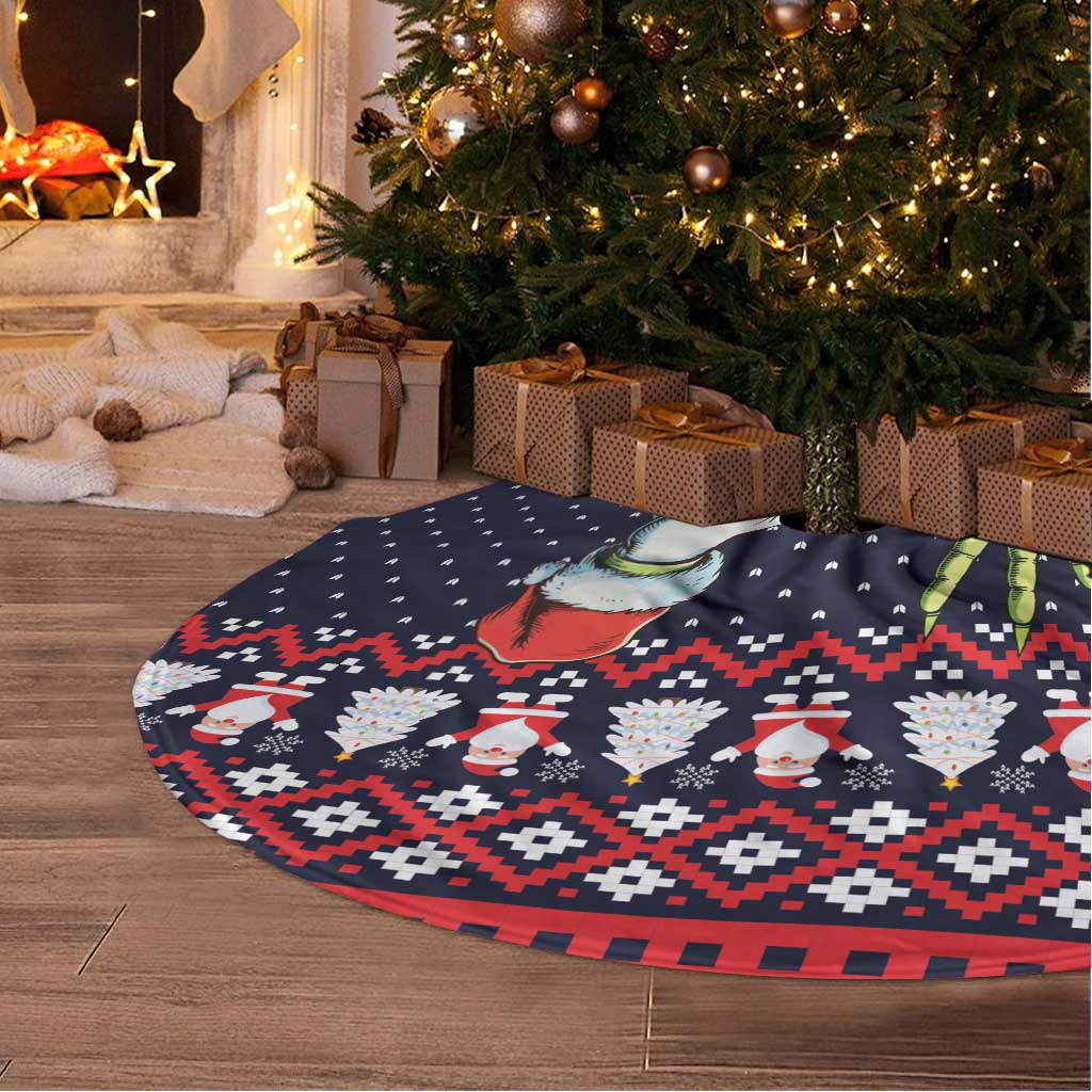 Grinch Hand Six Seven Xmas Tree Skirt Meme Gen Alpha Slang - Wonder Print Shop
