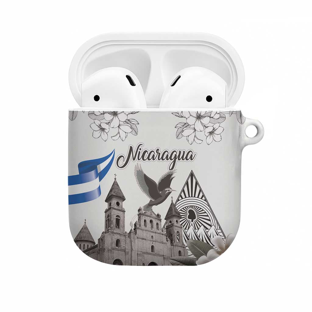 Nicaragua Leon Cathedral AirPods Case Motmot with Plumeria Style - Wonder Print Shop