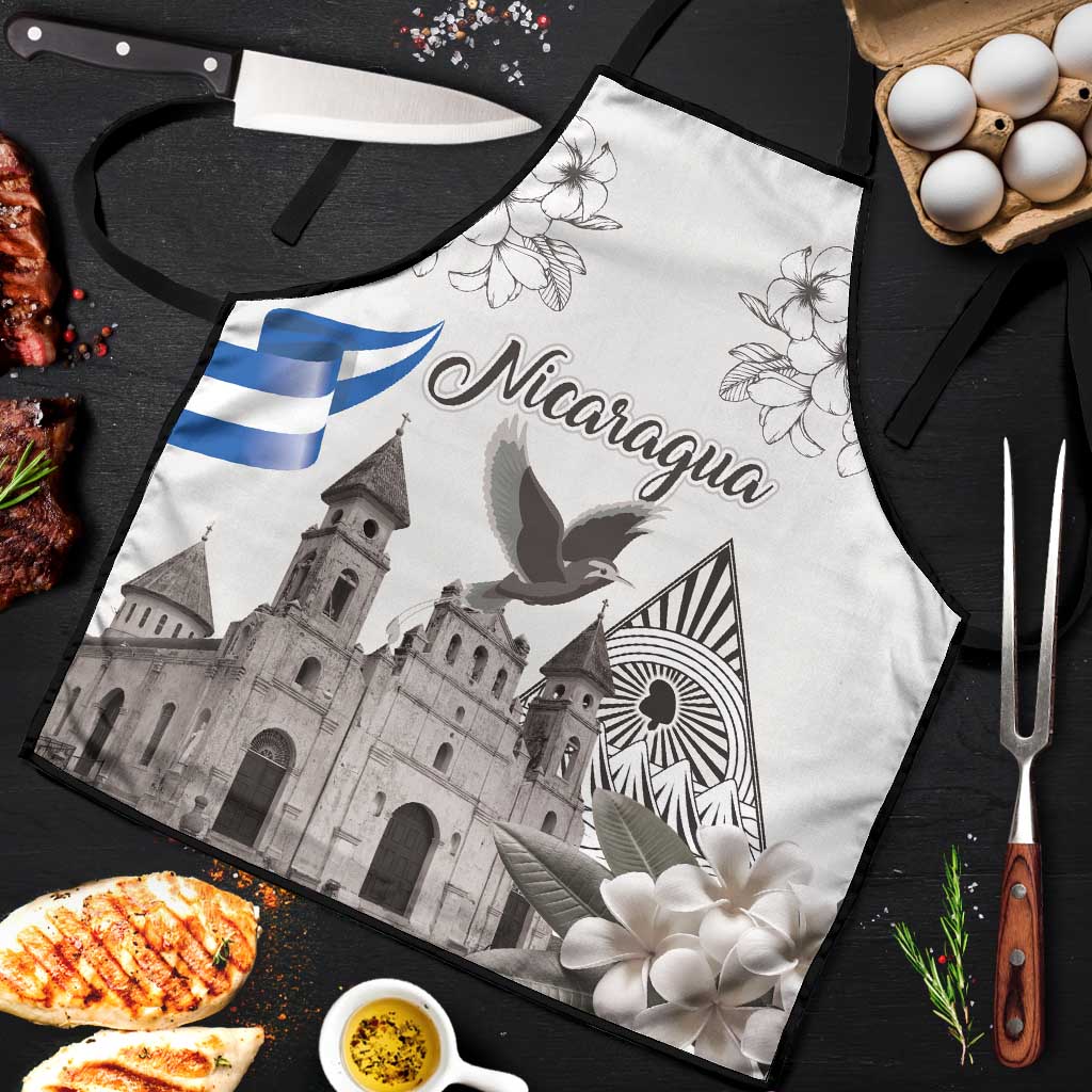 Nicaragua Leon Cathedral Apron Motmot with Plumeria Style - Wonder Print Shop