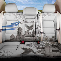 Nicaragua Leon Cathedral Back Car Seat Cover Motmot with Plumeria Style - Wonder Print Shop