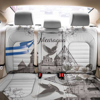 Nicaragua Leon Cathedral Back Car Seat Cover Motmot with Plumeria Style - Wonder Print Shop