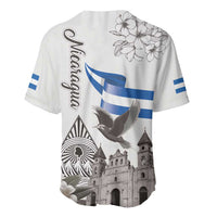 Nicaragua Leon Cathedral Baseball Jersey Motmot with Plumeria Style - Wonder Print Shop