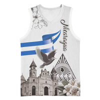 Nicaragua Leon Cathedral Basketball Jersey Motmot with Plumeria Style - Wonder Print Shop