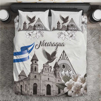 Nicaragua Leon Cathedral Bedding Set Motmot with Plumeria Style - Wonder Print Shop