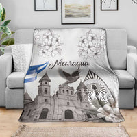 Nicaragua Leon Cathedral Blanket Motmot with Plumeria Style - Wonder Print Shop