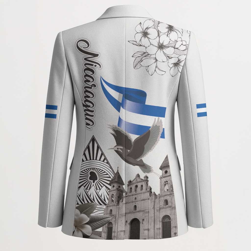 Nicaragua Leon Cathedral Blazer Motmot with Plumeria Style - Wonder Print Shop