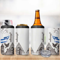 Nicaragua Leon Cathedral 4 in 1 Can Cooler Tumbler Motmot with Plumeria Style - Wonder Print Shop