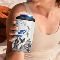 Nicaragua Leon Cathedral 4 in 1 Can Cooler Tumbler Motmot with Plumeria Style - Wonder Print Shop