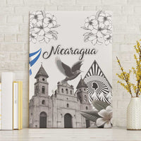 Nicaragua Leon Cathedral Canvas Wall Art Motmot with Plumeria Style - Wonder Print Shop
