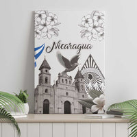 Nicaragua Leon Cathedral Canvas Wall Art Motmot with Plumeria Style - Wonder Print Shop