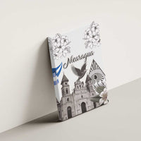 Nicaragua Leon Cathedral Canvas Wall Art Motmot with Plumeria Style - Wonder Print Shop