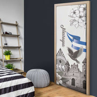 Nicaragua Leon Cathedral Door Cover Motmot with Plumeria Style - Wonder Print Shop
