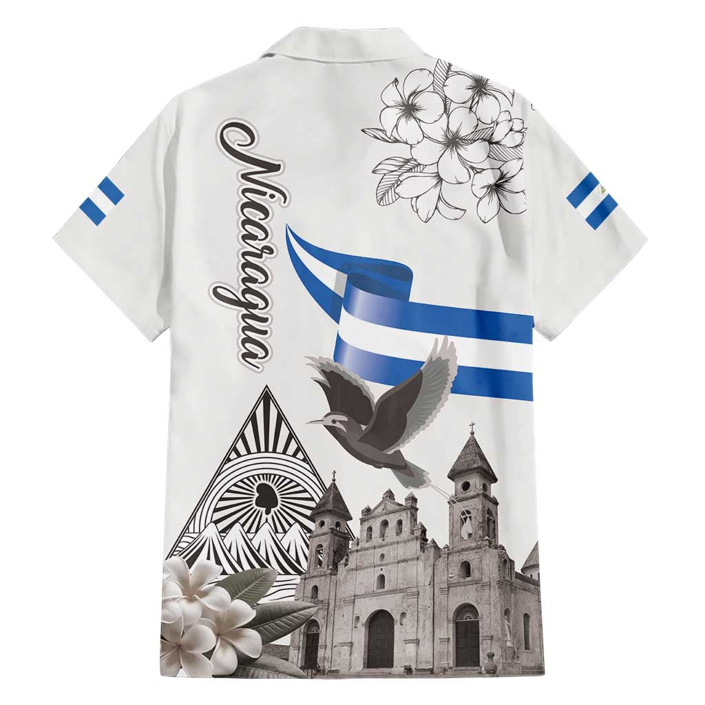 Nicaragua Leon Cathedral Family Matching Off Shoulder Maxi Dress and Hawaiian Shirt Motmot with Plumeria Style - Wonder Print Shop