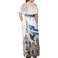 Nicaragua Leon Cathedral Family Matching Off Shoulder Maxi Dress and Hawaiian Shirt Motmot with Plumeria Style - Wonder Print Shop