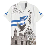 Nicaragua Leon Cathedral Family Matching Off Shoulder Short Dress and Hawaiian Shirt Motmot with Plumeria Style - Wonder Print Shop