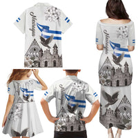 Nicaragua Leon Cathedral Family Matching Puletasi and Hawaiian Shirt Motmot with Plumeria Style - Wonder Print Shop