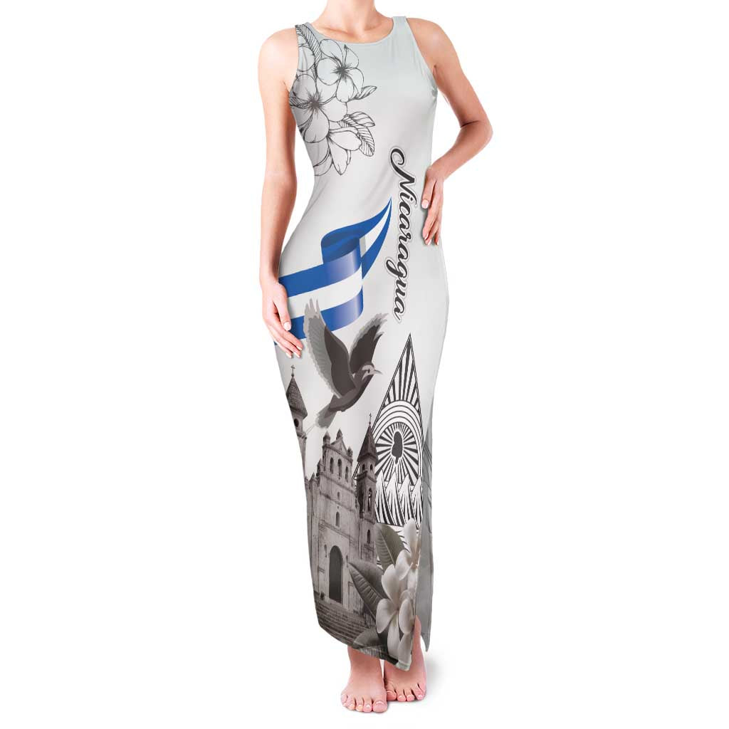 Nicaragua Leon Cathedral Family Matching Tank Maxi Dress and Hawaiian Shirt Motmot with Plumeria Style - Wonder Print Shop