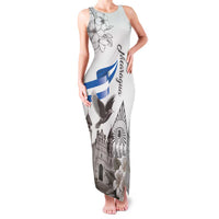 Nicaragua Leon Cathedral Family Matching Tank Maxi Dress and Hawaiian Shirt Motmot with Plumeria Style - Wonder Print Shop
