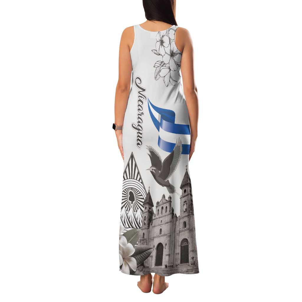 Nicaragua Leon Cathedral Family Matching Tank Maxi Dress and Hawaiian Shirt Motmot with Plumeria Style - Wonder Print Shop