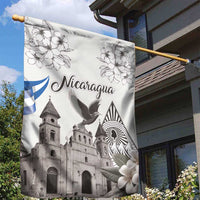 Nicaragua Leon Cathedral Garden Flag Motmot with Plumeria Style - Wonder Print Shop