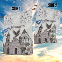 Nicaragua Leon Cathedral Garden Flag Motmot with Plumeria Style - Wonder Print Shop